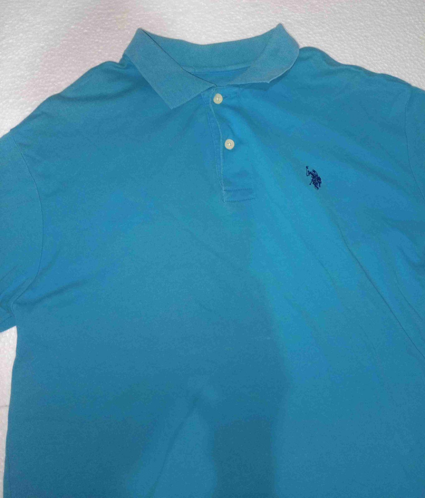 Camisa tipo polo azul de hombre, foto 2 de 2