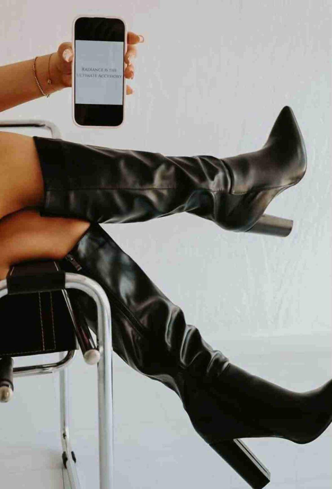 Botas de Cuerina Talla 39, foto 2 de 3