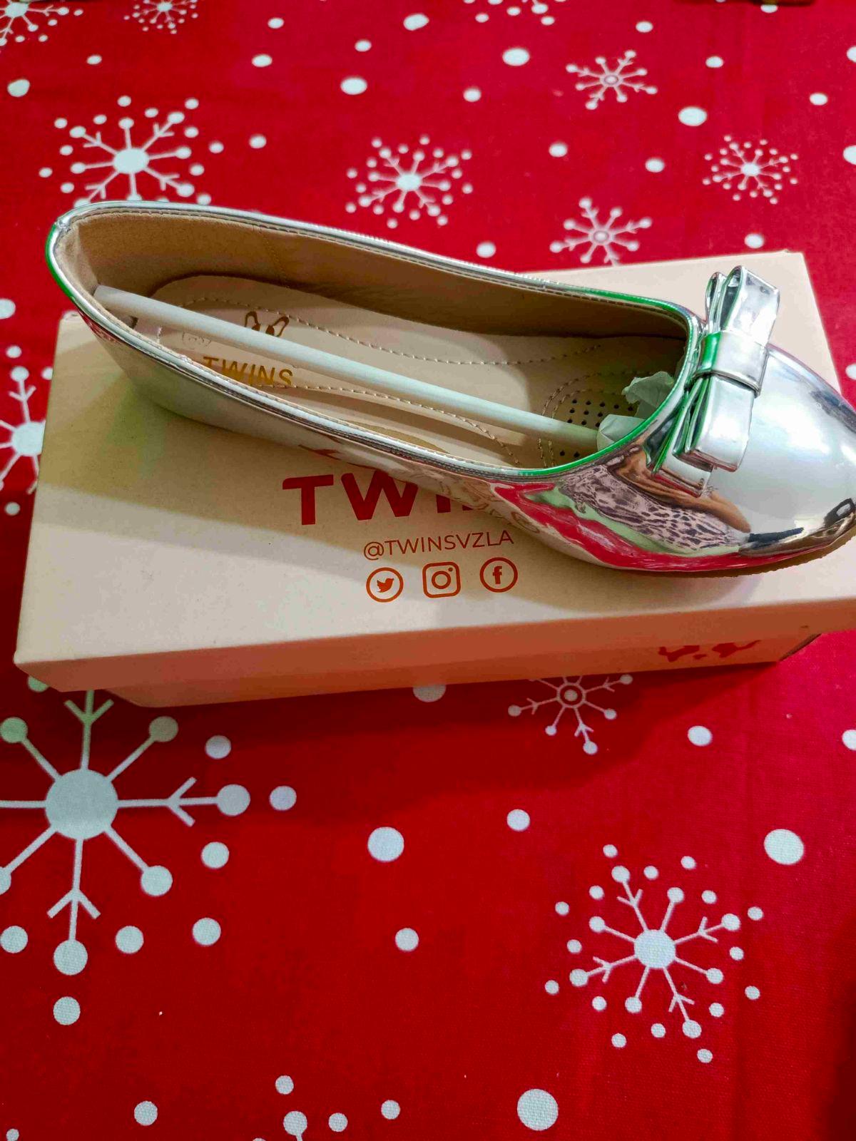 Zapatillas plateadas de mujer talla 35, foto 4 de 4