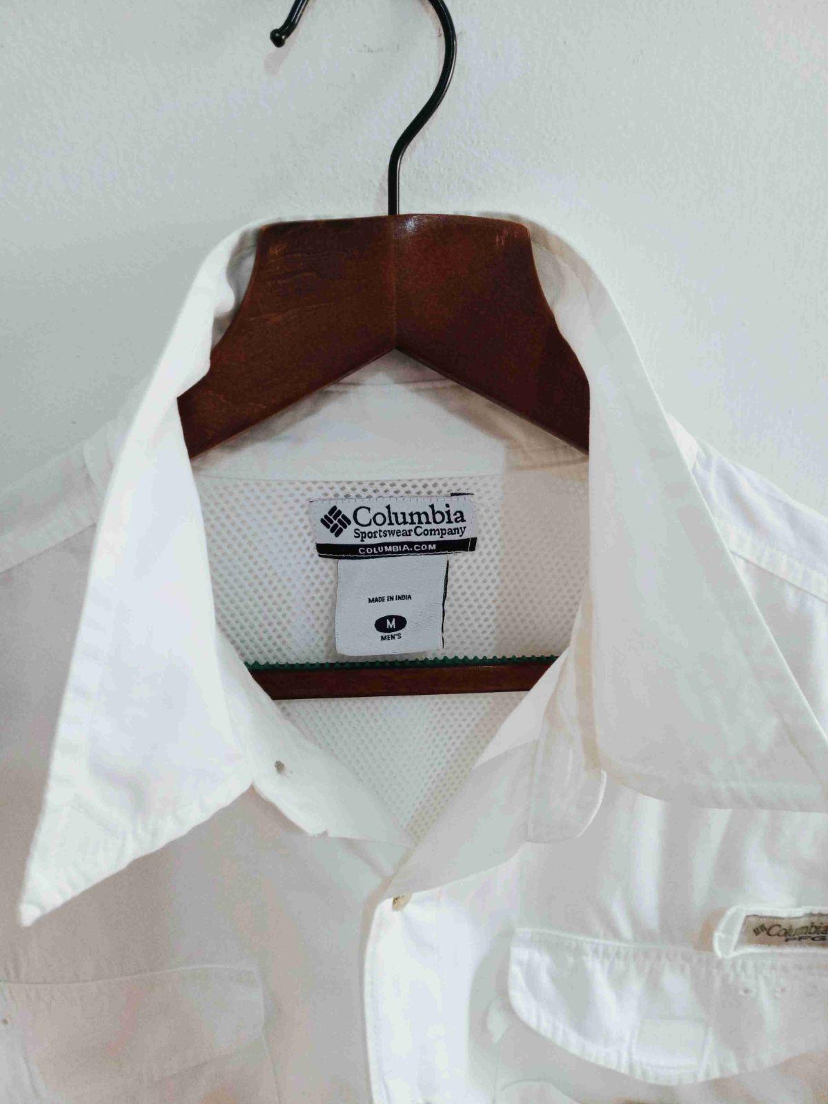 Camisa Columbia PFG de manga larga blanca para hombre talla M, foto 4 de 8