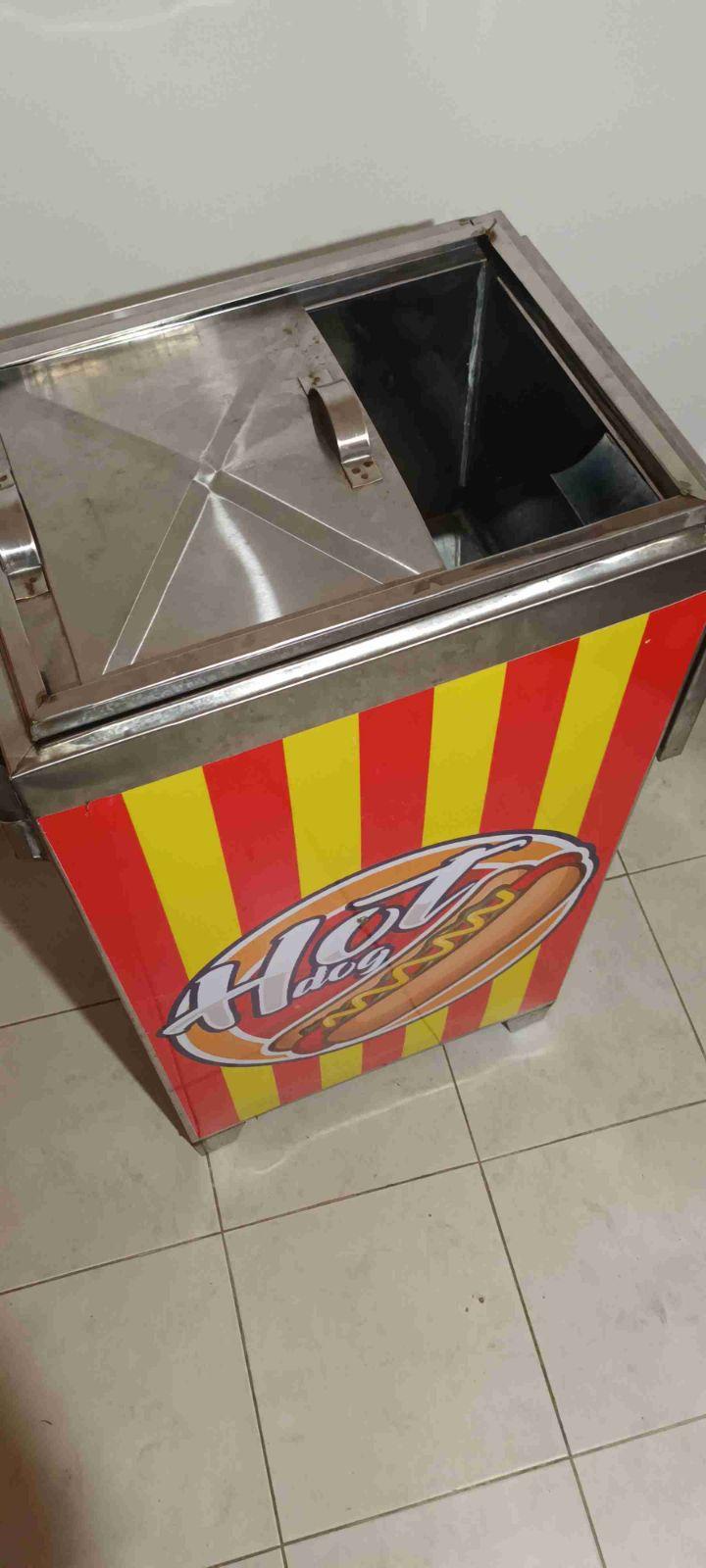 Carrito de Perros Calientes de Acero Inoxidable, foto 3 de 4