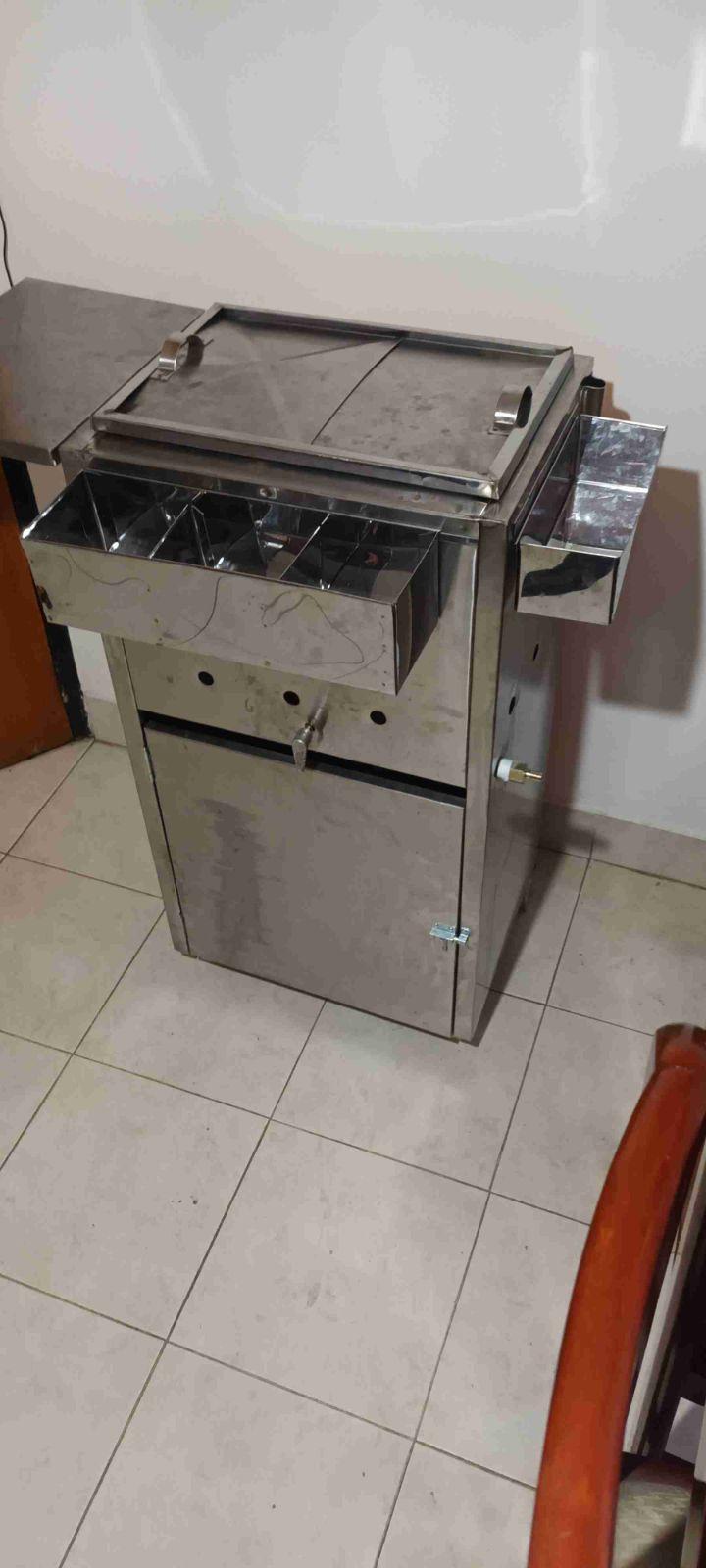Carrito de Perros Calientes de Acero Inoxidable, foto 2 de 4