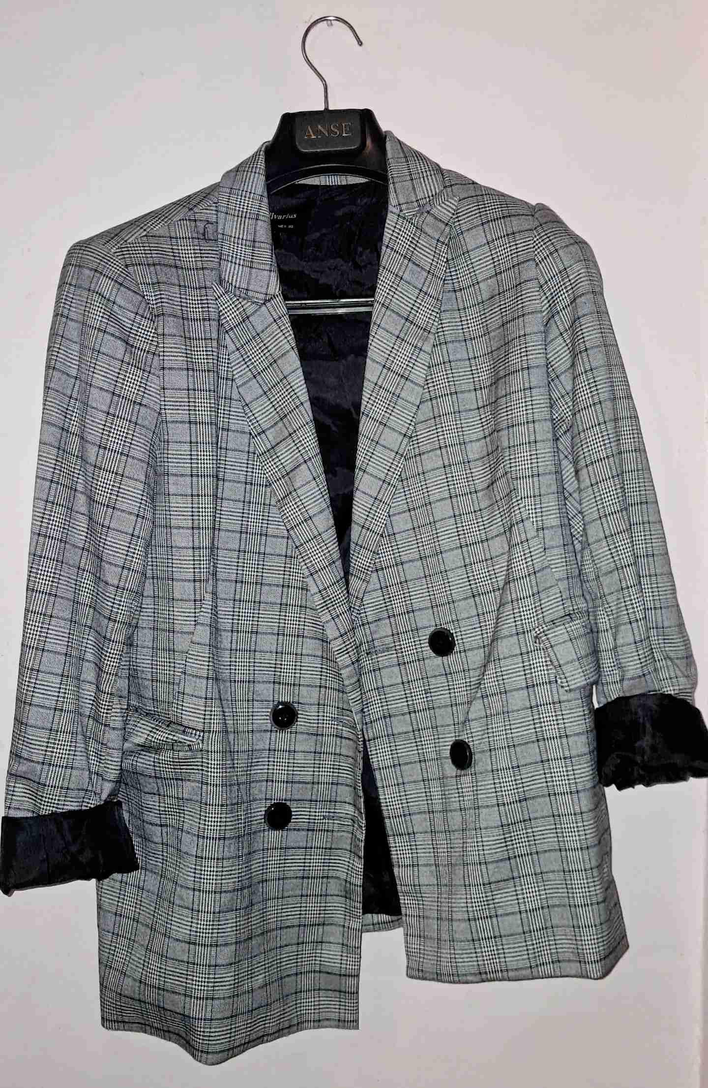 Blazer Cuadros Stradivarius, foto 2 de 3