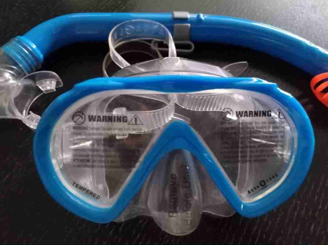 Máscara y Tubo de Snorkel Azul Aqua Lung, foto 3 de 4