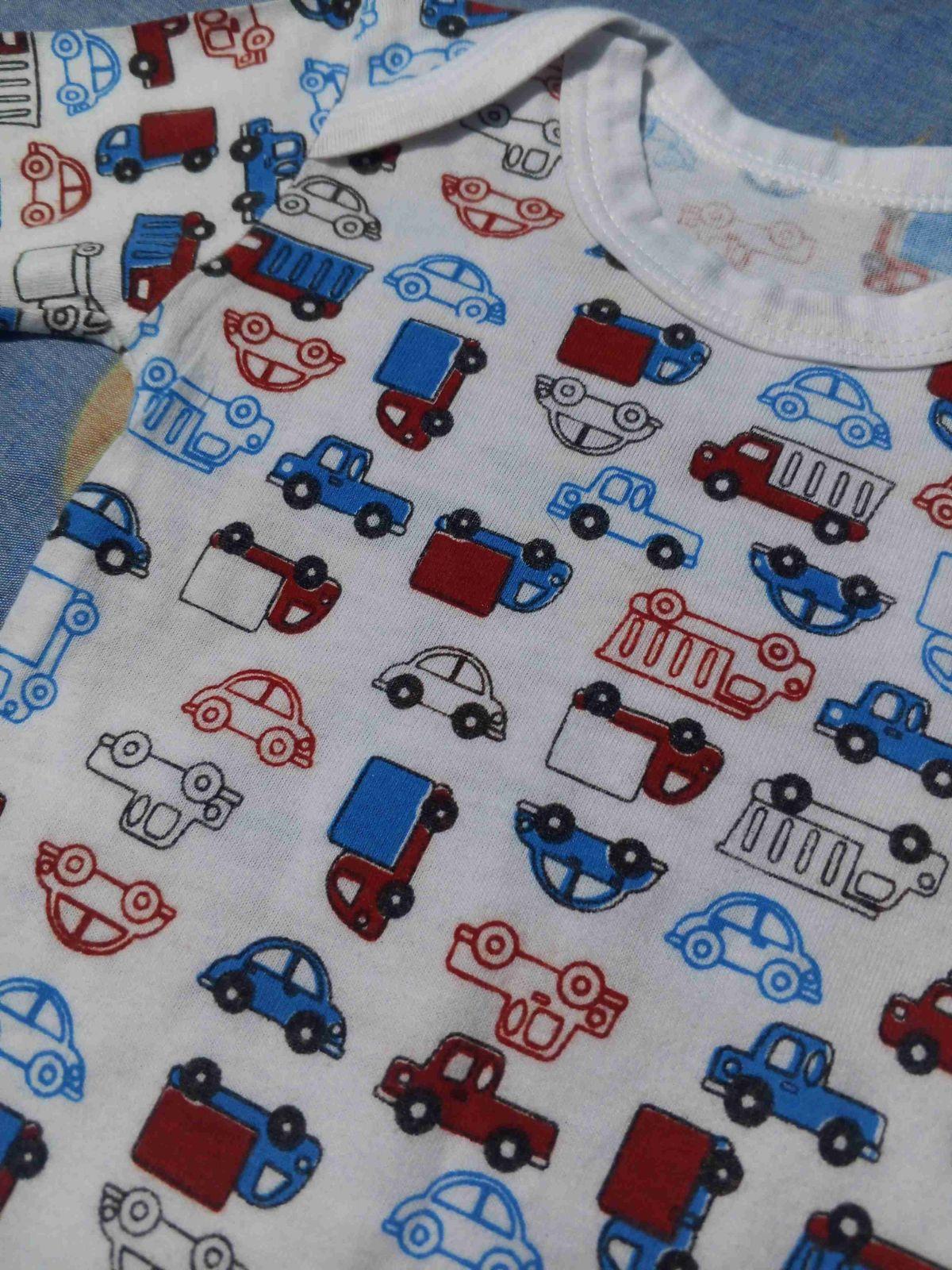 Body de manga larga para bebé estampado de carritos, foto 2 de 5
