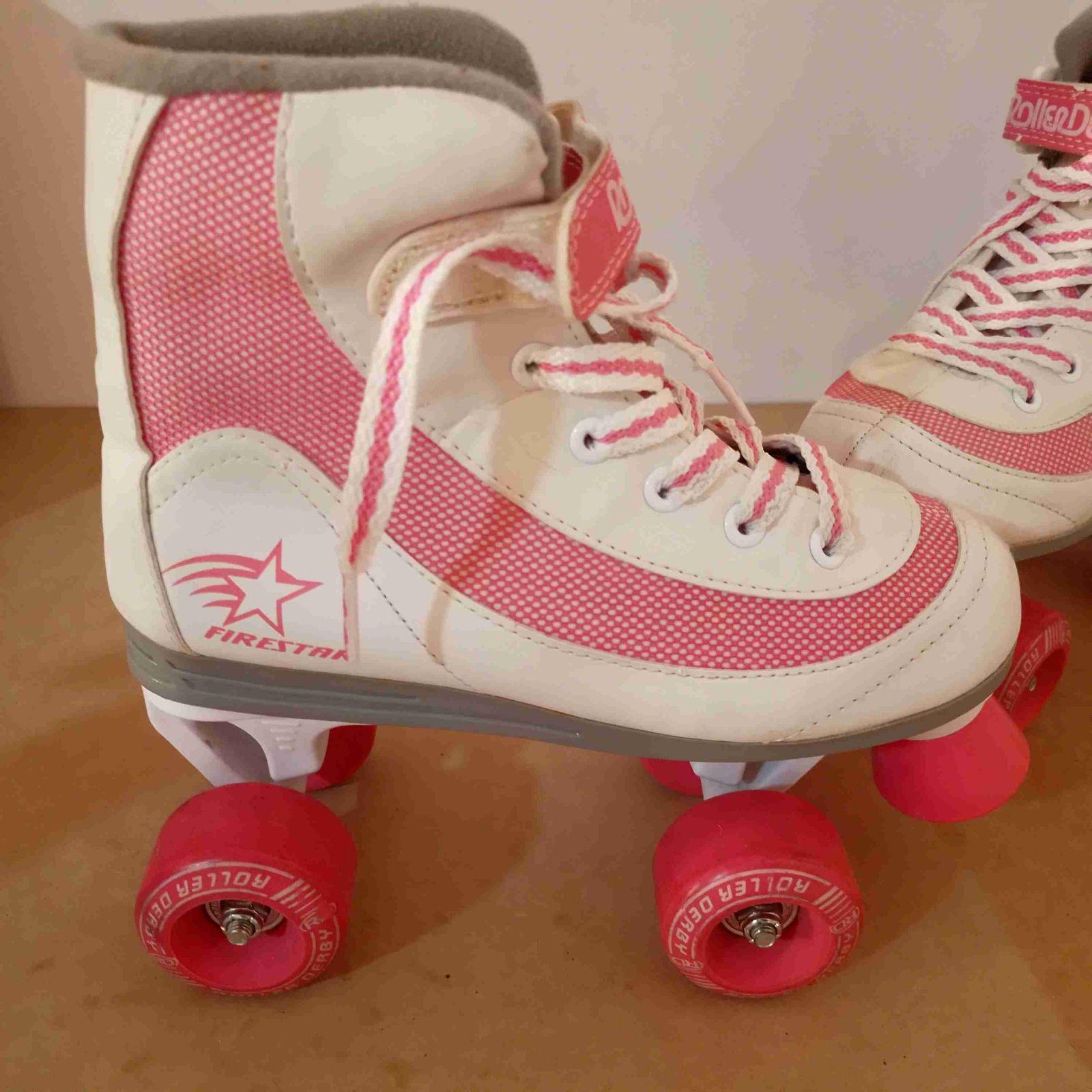 Patines Roller Derby y Casco Razor Rosados, foto 5 de 6