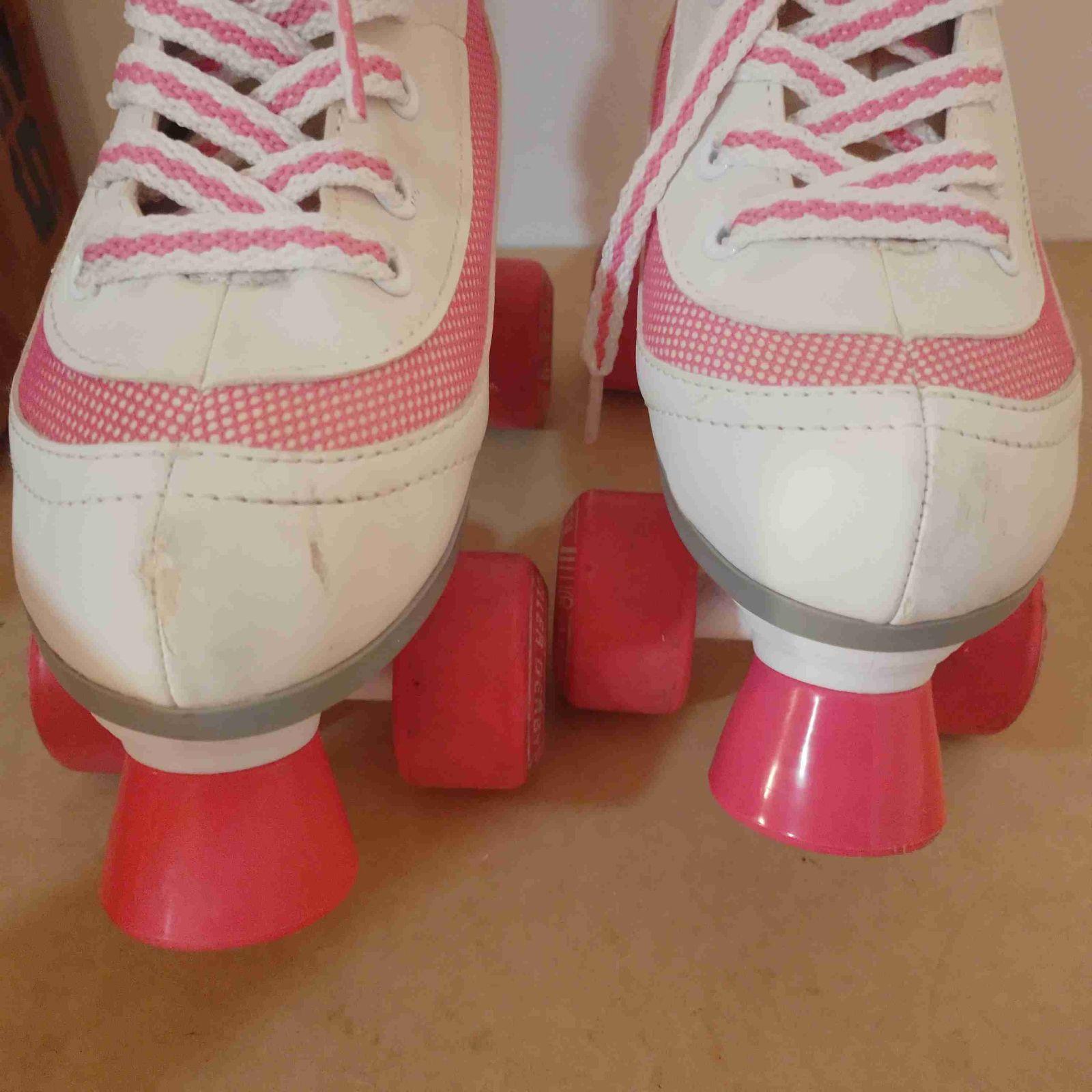 Patines Roller Derby y Casco Razor Rosados, foto 6 de 6