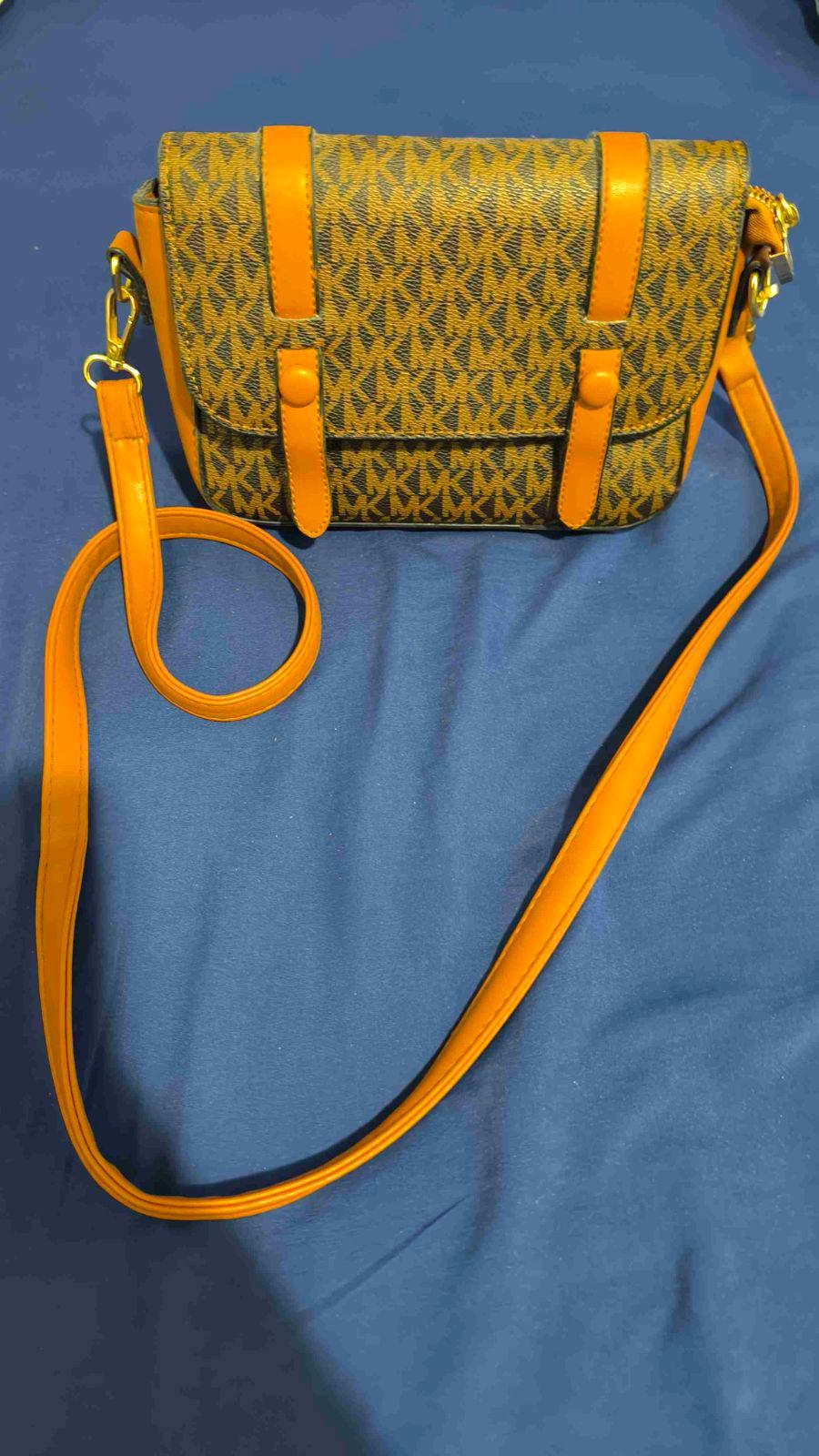 Cartera bandolero marrón y camel, foto 2 de 4