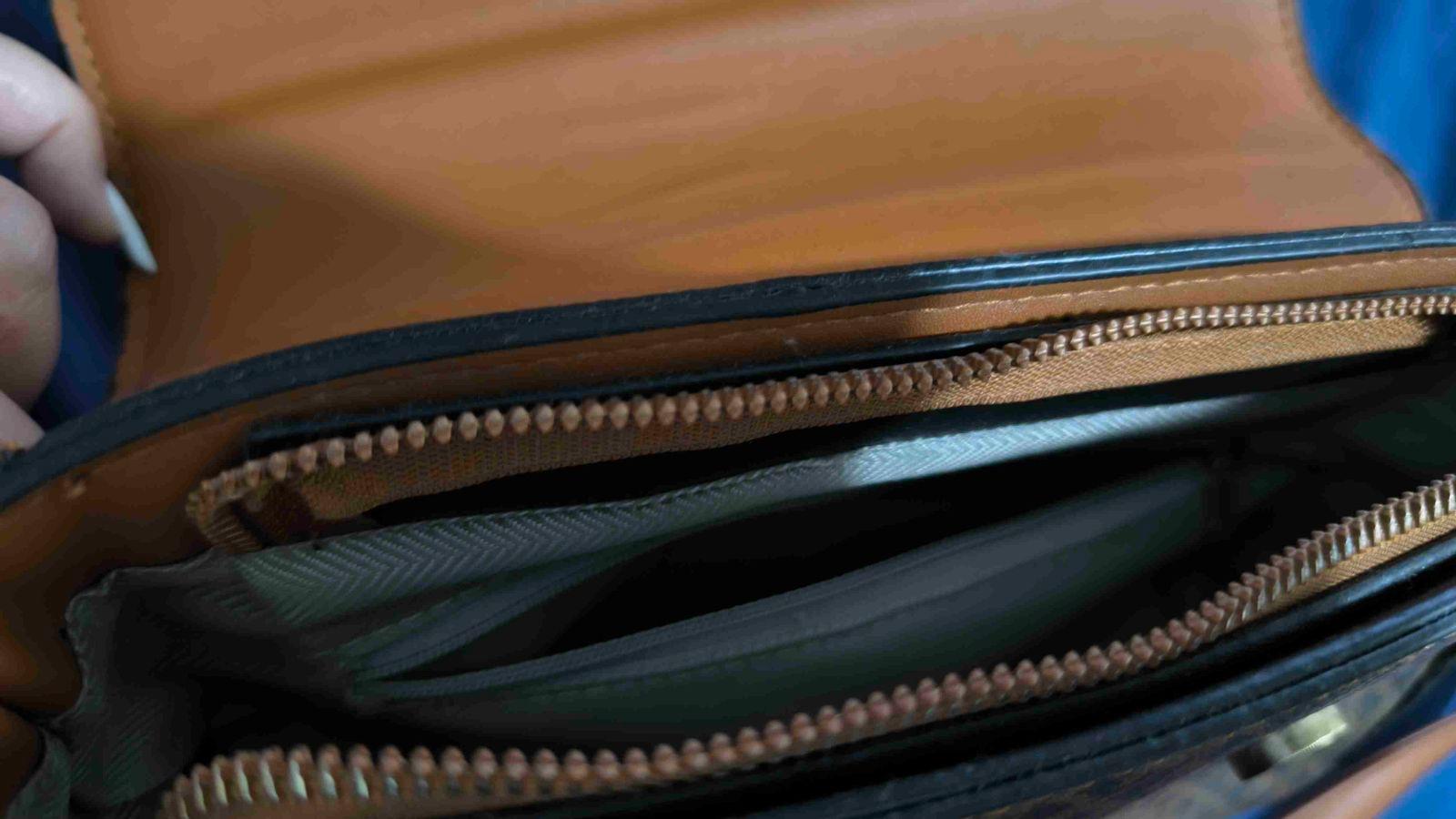 Cartera bandolero marrón y camel, foto 4 de 4