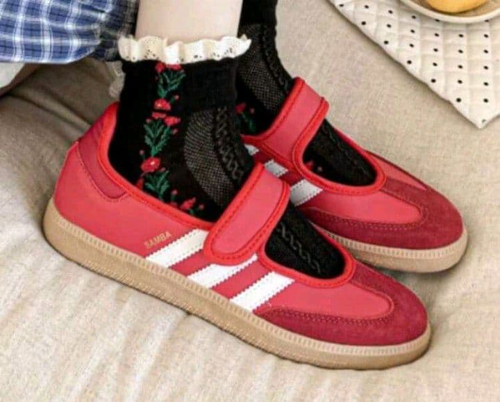 Zapatos deportivos Adidas Samba rojos vino tinto ♥️🤎🤍🩶🖤💚, foto 2 de 5