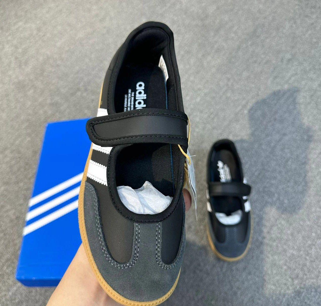 Zapatos Adidas Samba Mary Jane Negro y Gris con Caja y Etiquetas, foto 3 de 4