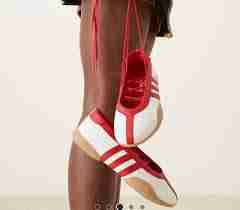 Zapatos Adidas Tipo Bailarina Blanco y Rojo con Caja, foto 4 de 5