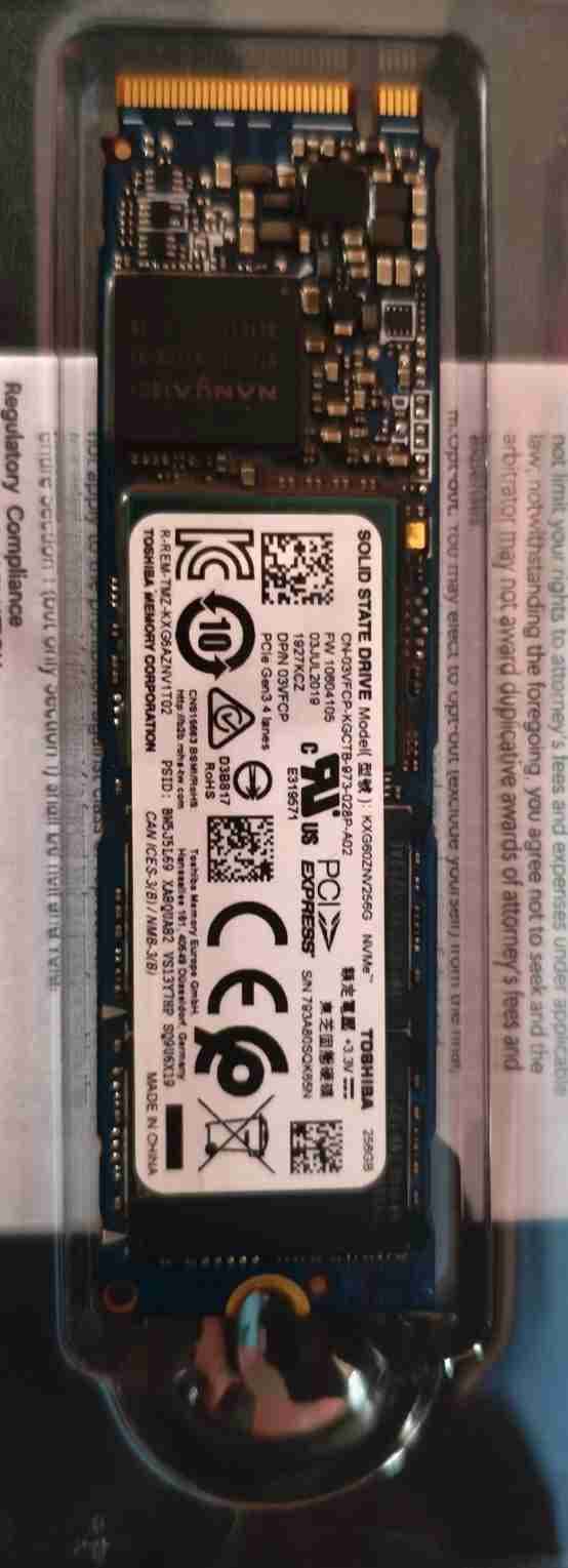 Disco Duro Solido SSD NVMe M.2 Toshiba, foto 5 de 5