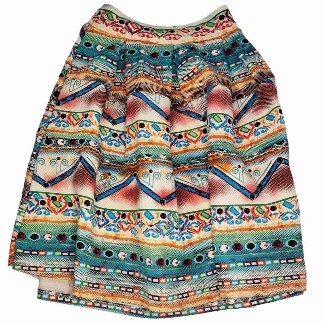 Falda estampada multicolor, foto 1 de 2