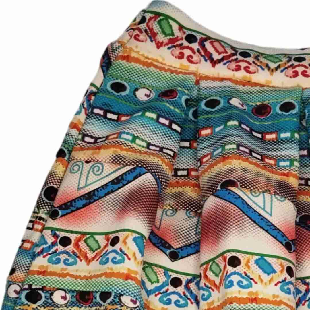Falda estampada multicolor, foto 2 de 2