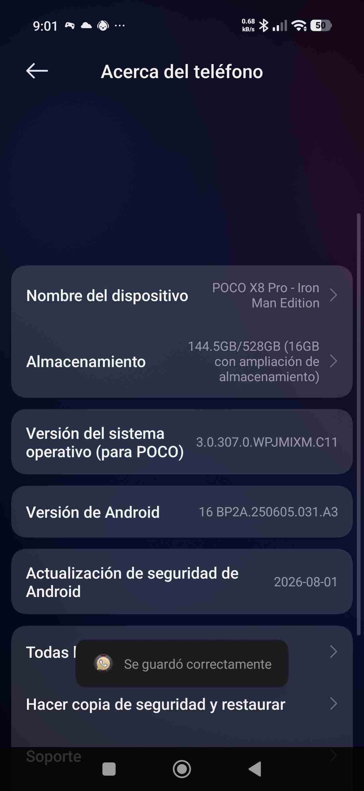 Poco x8 pro iron man edition, foto 7 de 8