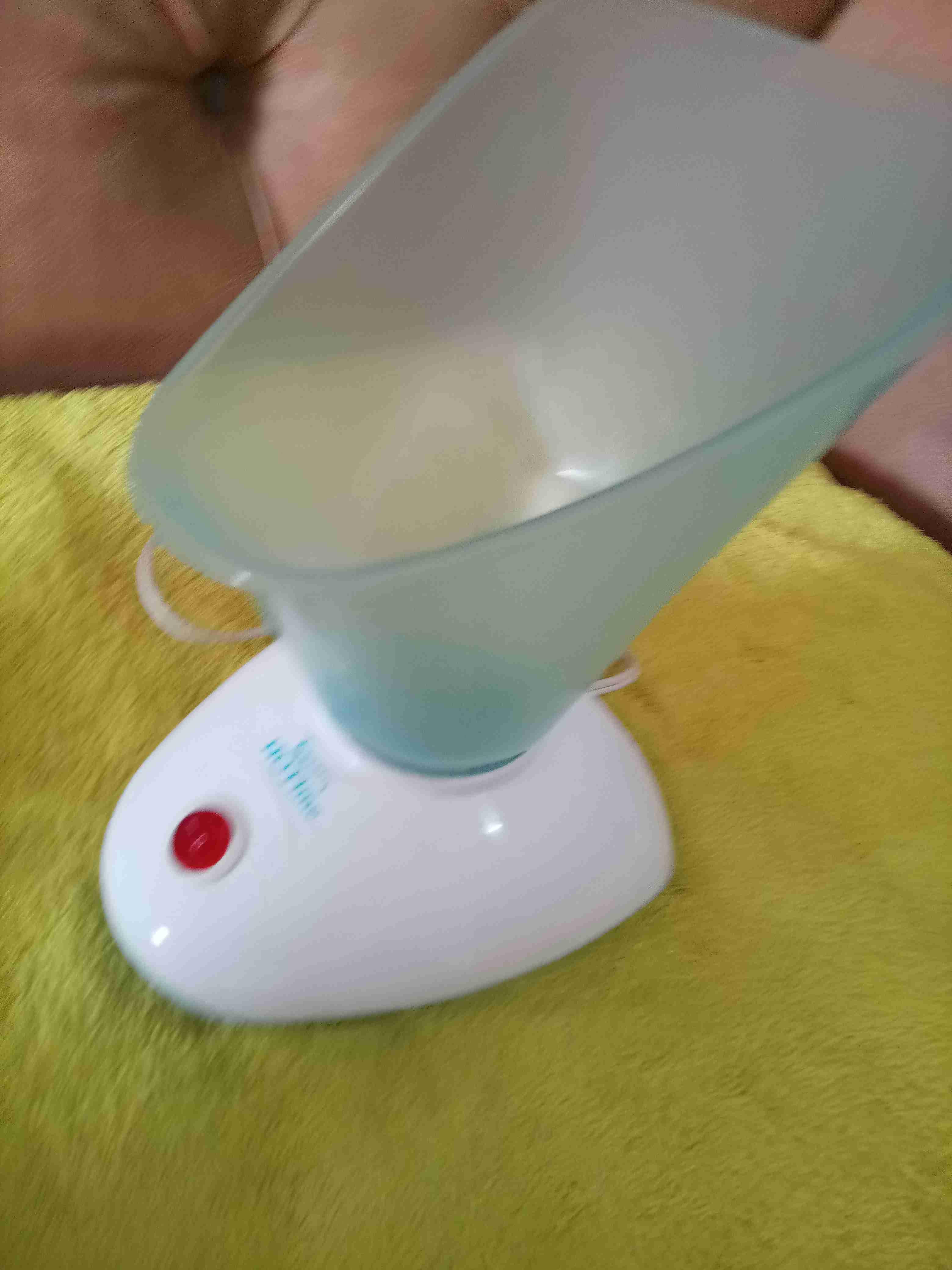 Aparato de vapor facial HotLine blanco y celeste, foto 3 de 3