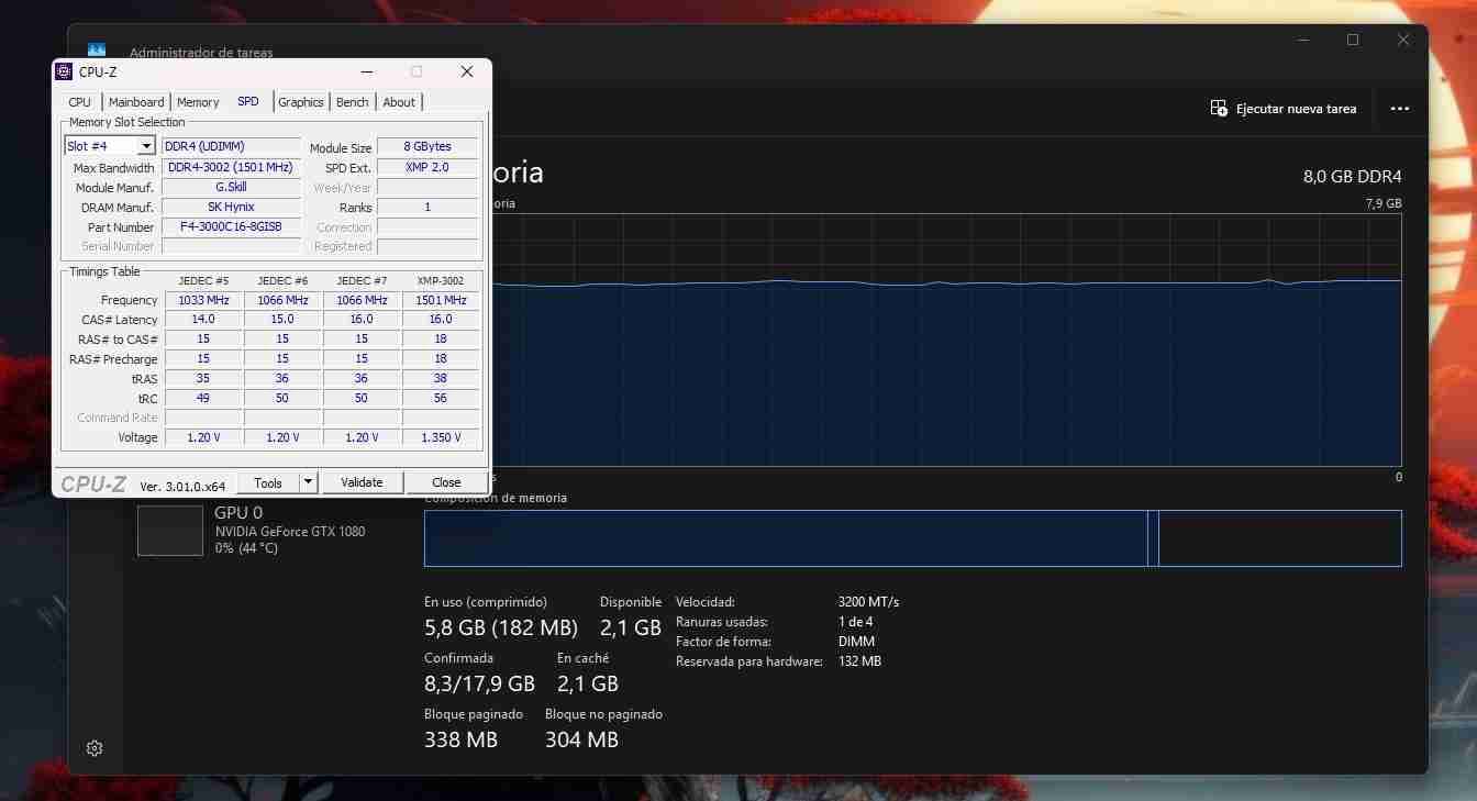 Memoria RAM G.Skill Aegis DDR4 8GB 3000MHz, foto 5 de 5