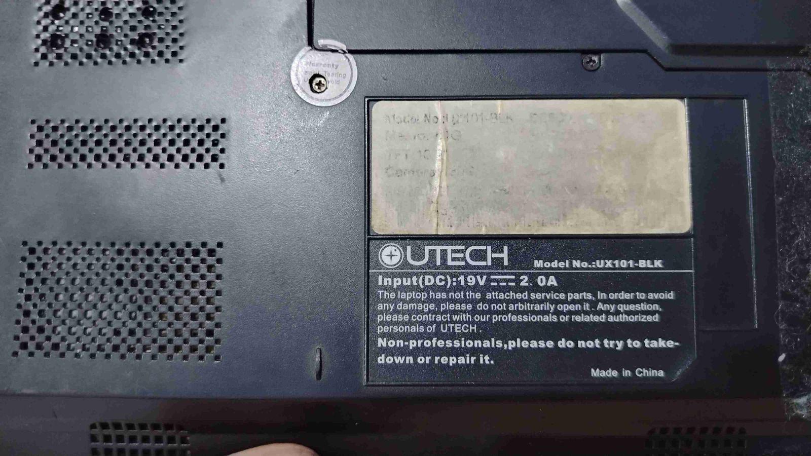 Laptop Utech Negra UX101-BLK, foto 4 de 4