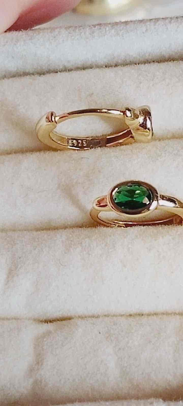 Argollas doradas en Plata 925, foto 2 de 5