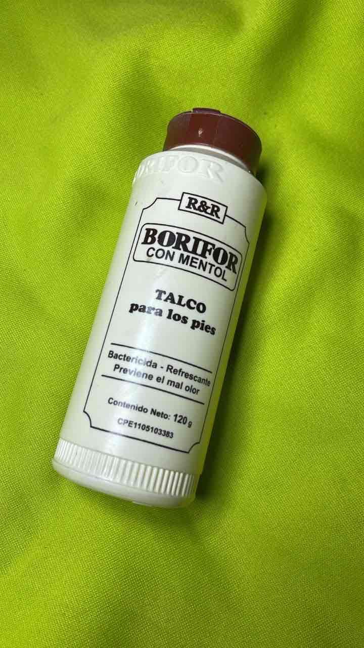 Talco para los pies Borifor con mentol 120g, foto 1 de 1