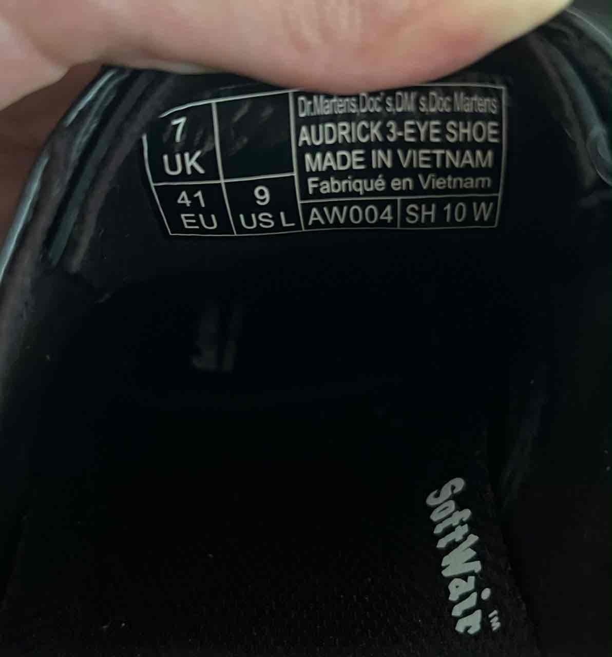 Zapatos Dr. Martens Audrick 3-Eye Negros Talla 9 US, foto 2 de 6