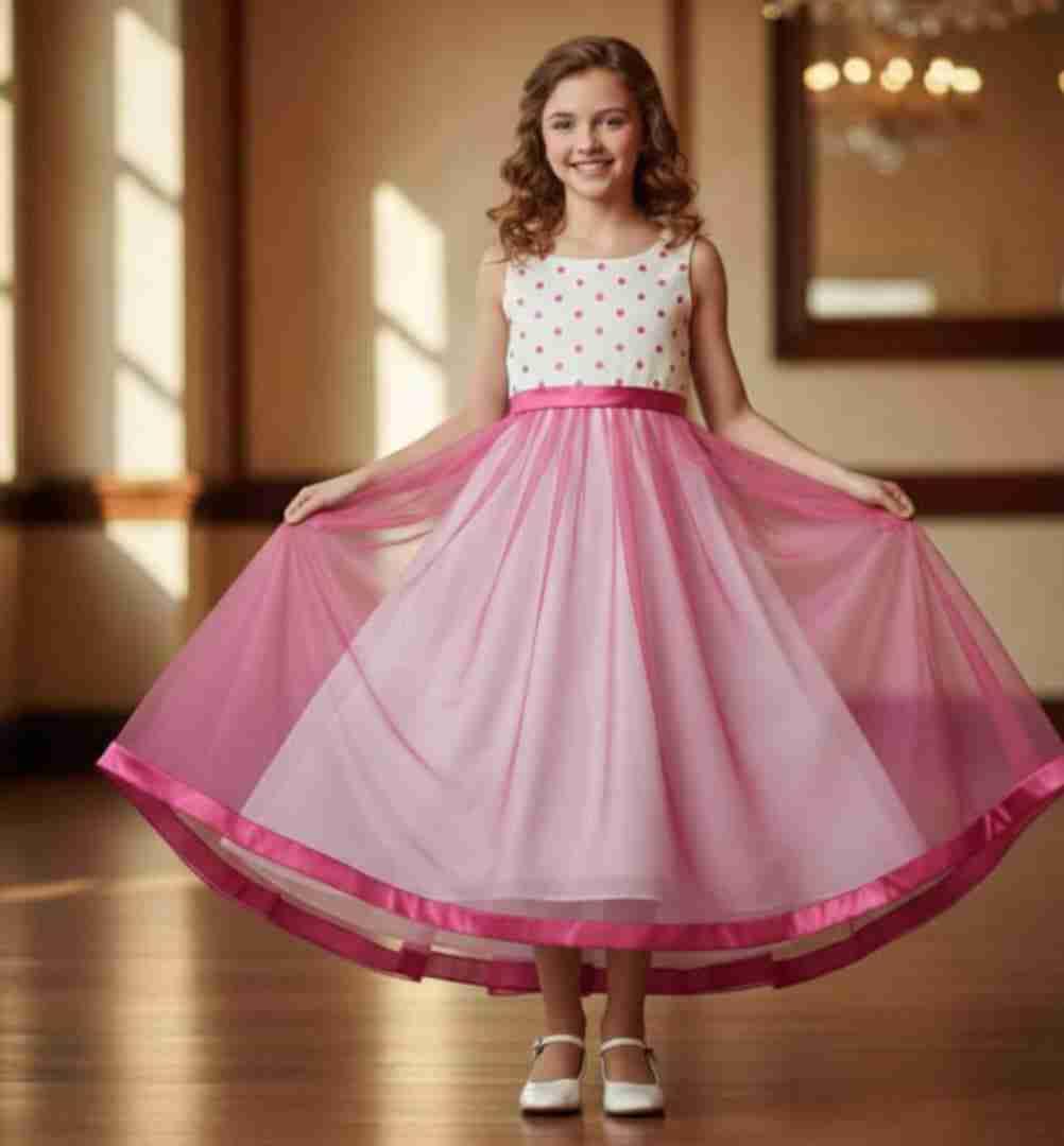 Vestido de fiesta blanco y fucsia, foto 3 de 4