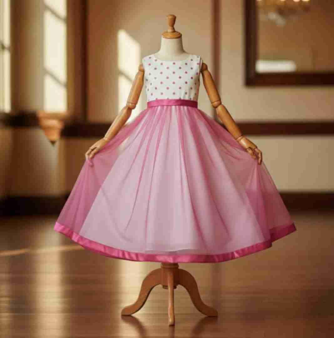 Vestido de fiesta blanco y fucsia, foto 2 de 4