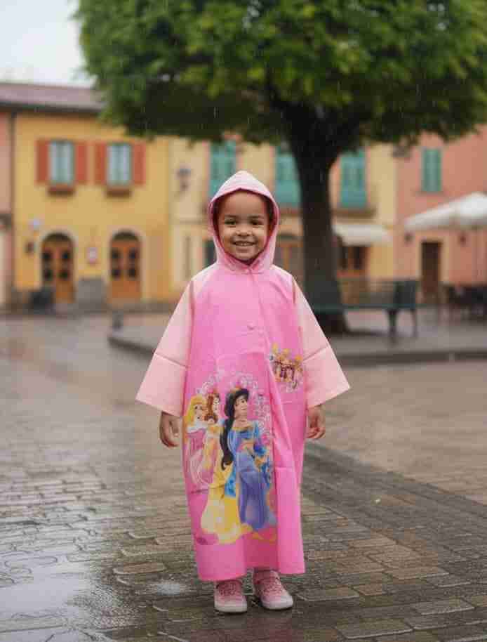 Poncho plástico con capucha, diseño de princesas Disney., foto 4 de 4