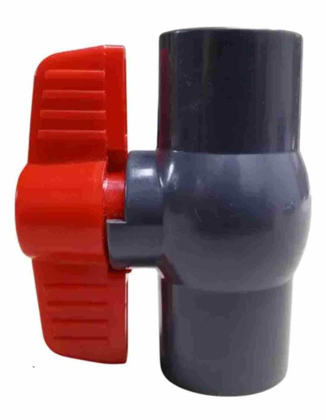Válvulas de esfera o llave de paso en PVC de 3/4". Lisa de pegar. Empaque de 50 unidades., foto 2 de 3
