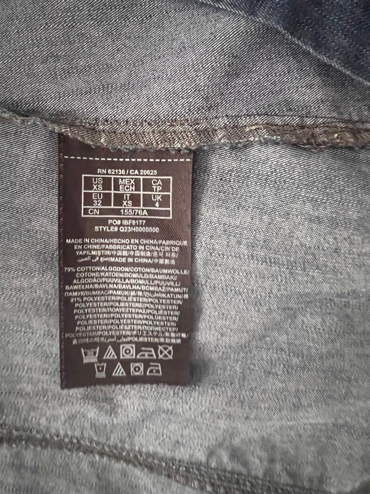 Camisa de Jeans Guess azul manga larga Talla XS, foto 4 de 7