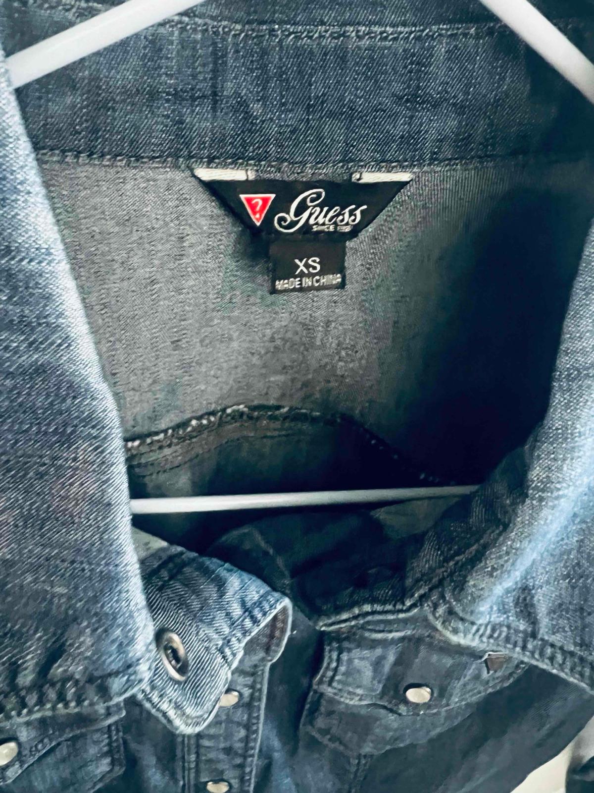 Camisa de Jeans Guess azul manga larga Talla XS, foto 2 de 7