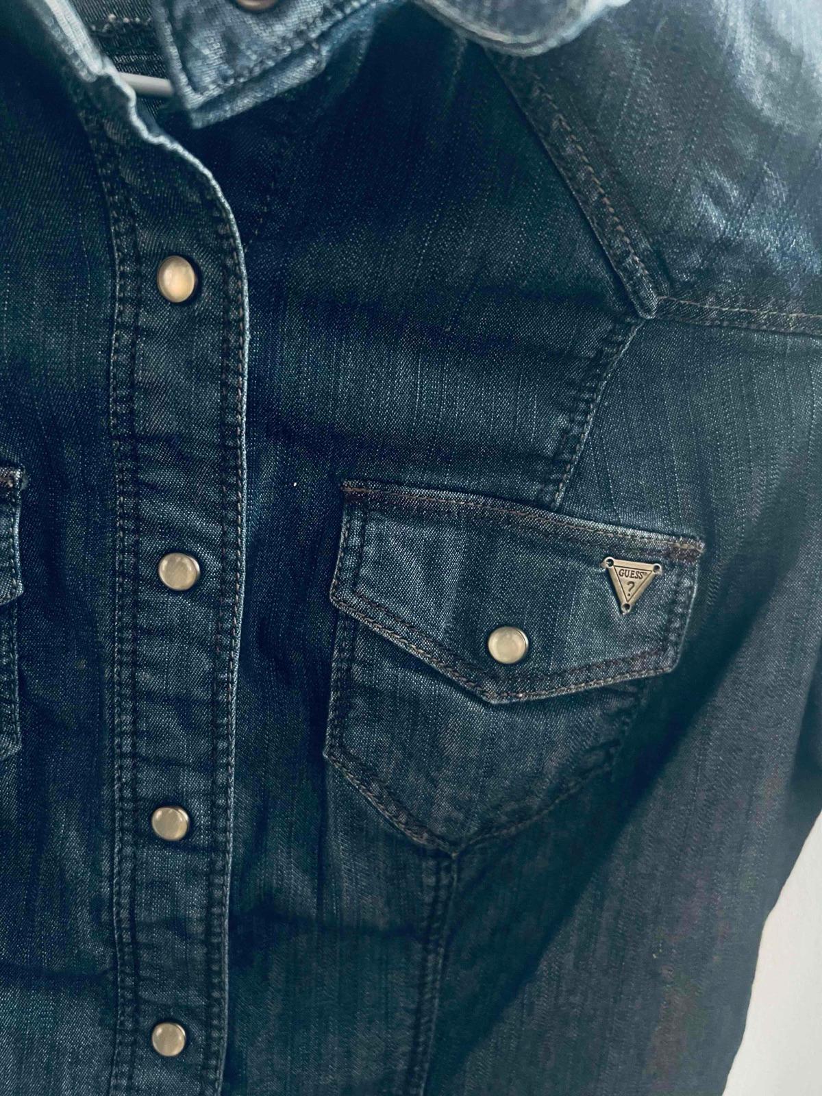 Camisa de Jeans Guess azul manga larga Talla XS, foto 3 de 7