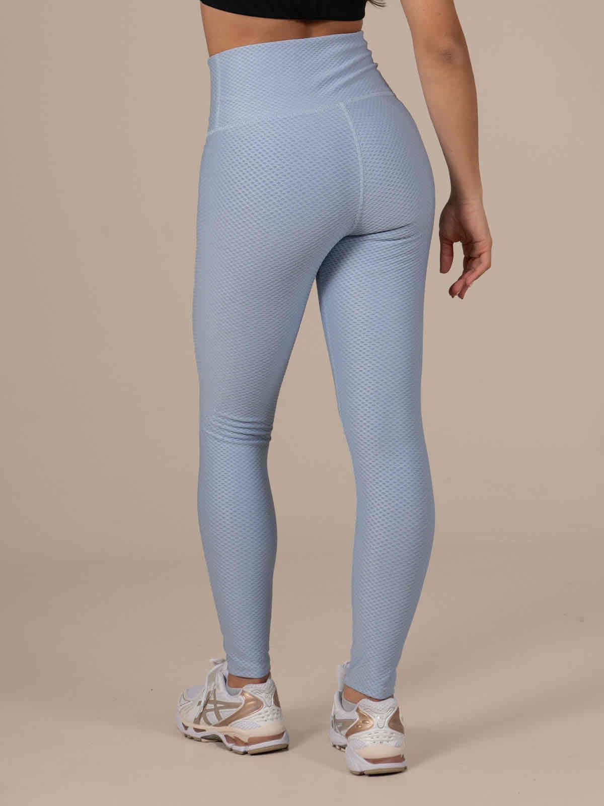 Leggings deportivos celestes texturizados, foto 3 de 3