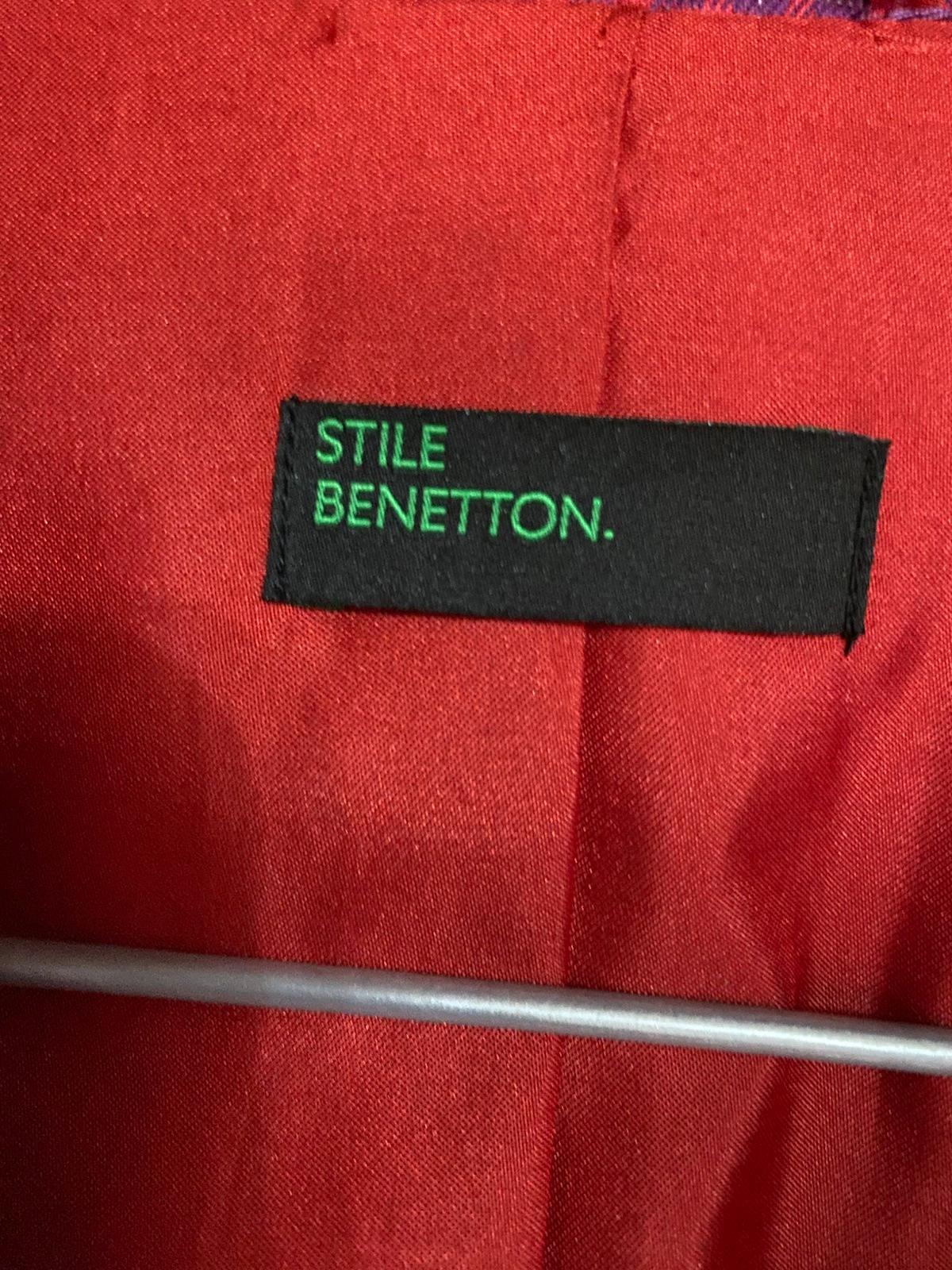 Blazer Stile Benetton Cuadros Fucsia y Rojo, foto 3 de 4