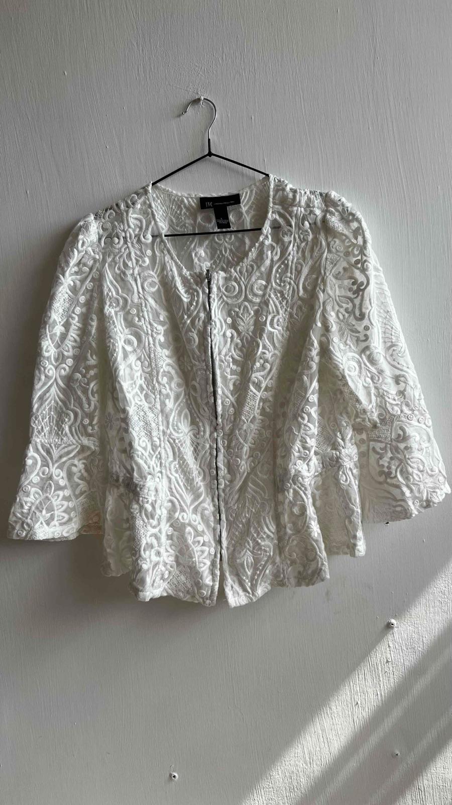 Chaqueta blanca de encaje INC International Concepts, foto 1 de 1