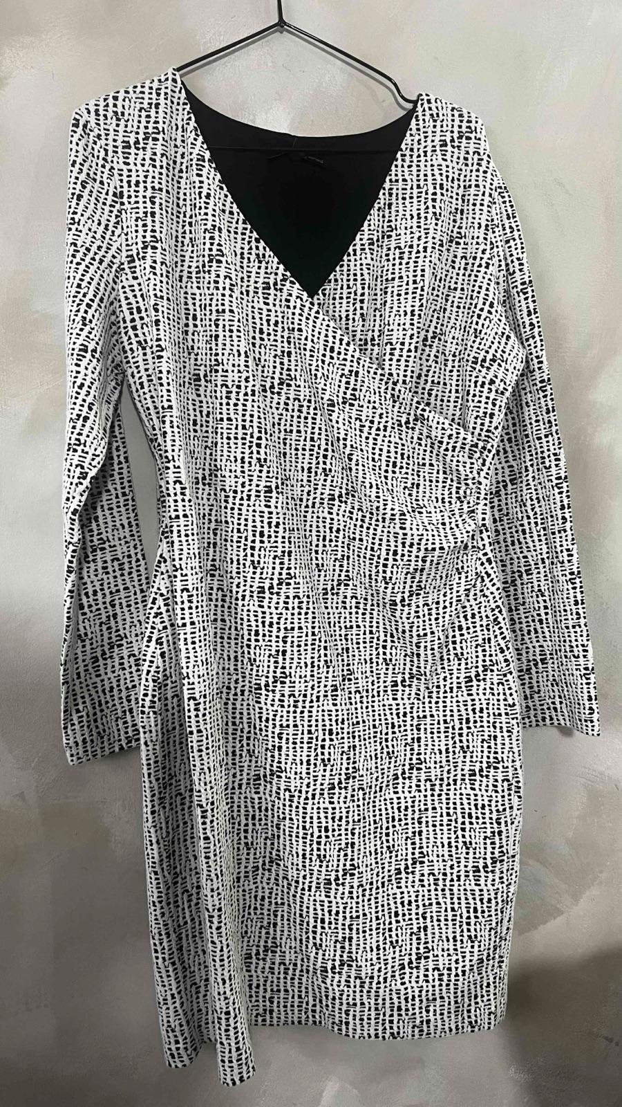 Vestido Blanco y Negro Estampado, foto 1 de 1