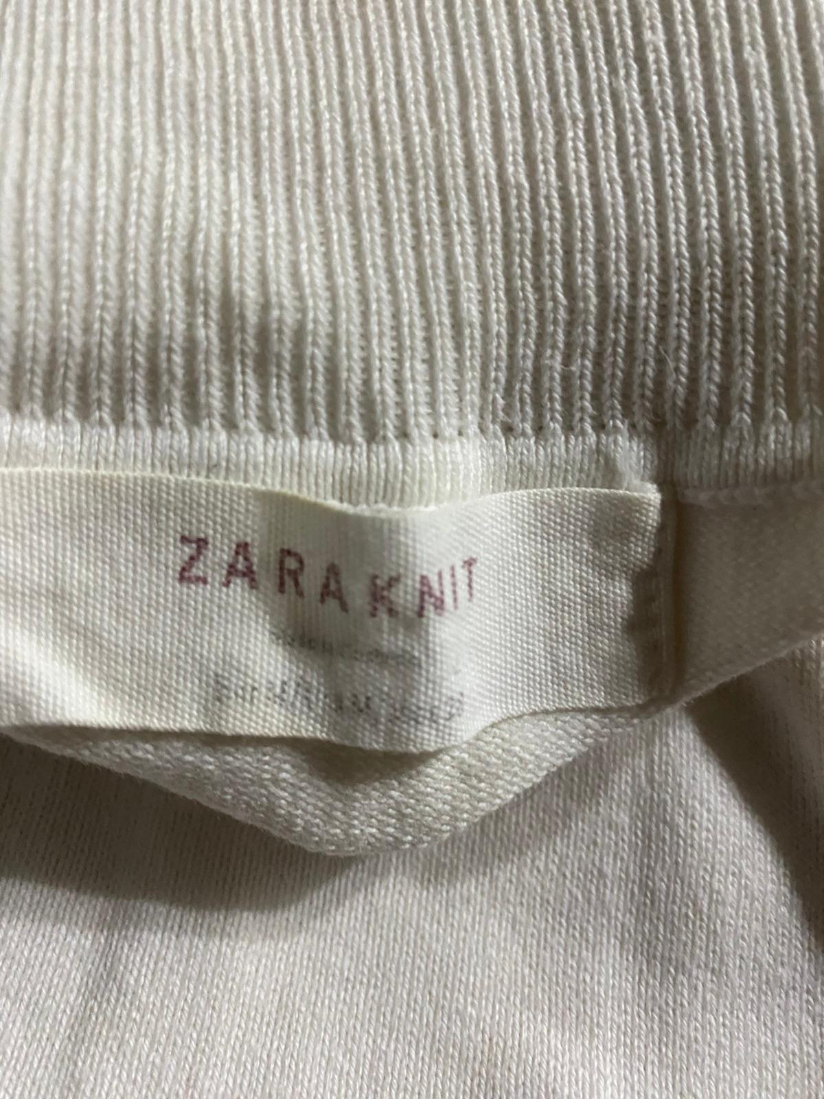 Suéter Zaraknit Manga Corta Cuello Alto Blanco, foto 4 de 5