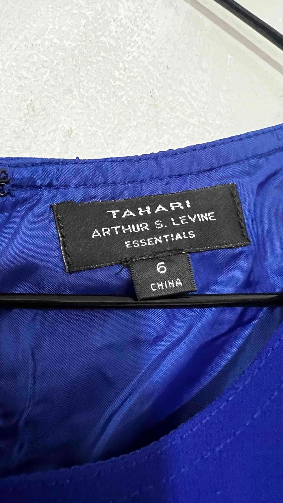 Vestido Azul Tahari Arthur S. Levine Talla 6, foto 2 de 2