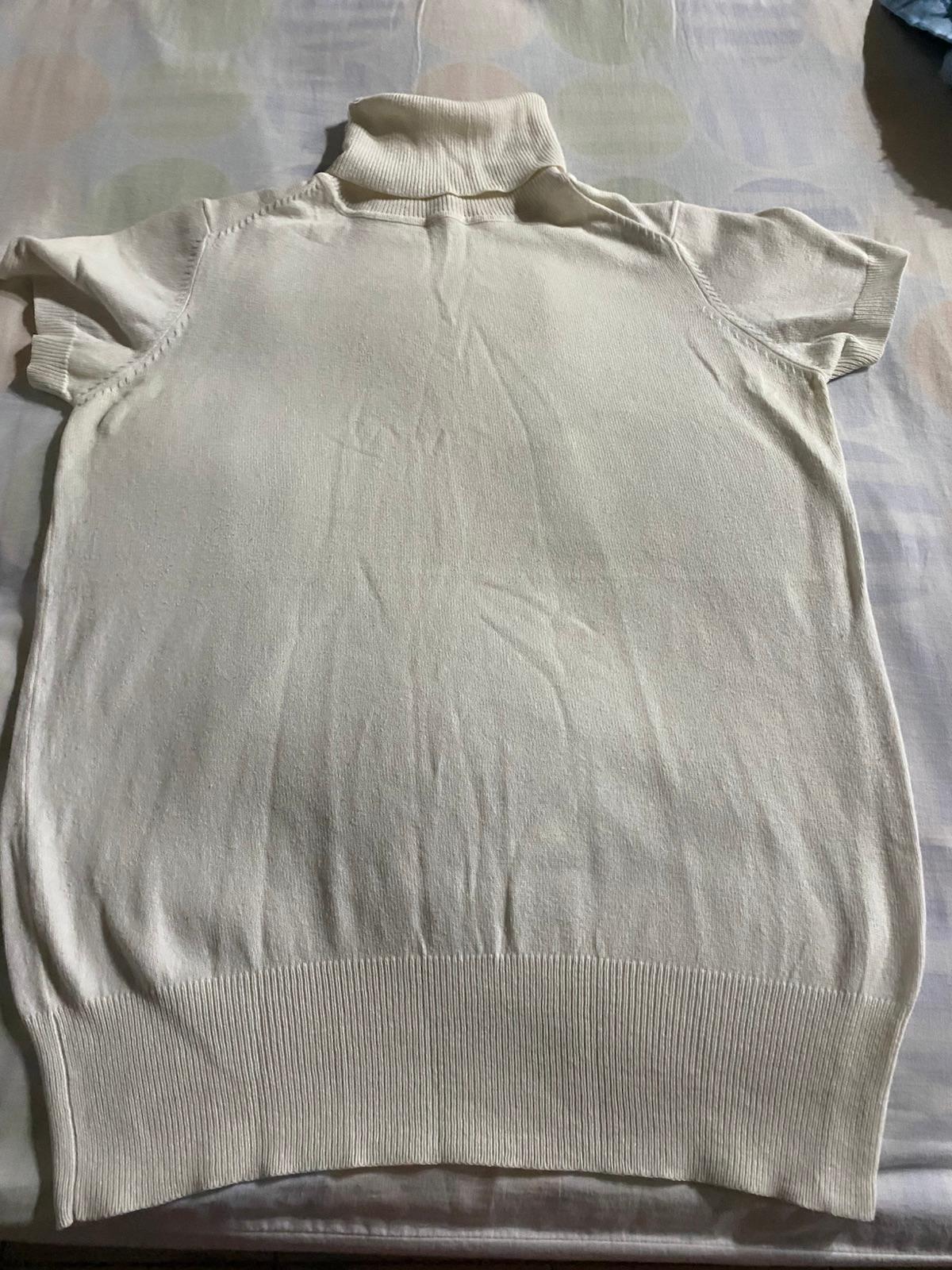 Suéter Zaraknit Manga Corta Cuello Alto Blanco, foto 2 de 5