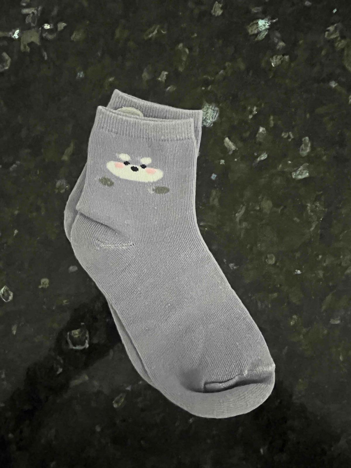 Medias Grises para Bebé con Diseño de Oso, foto 2 de 2