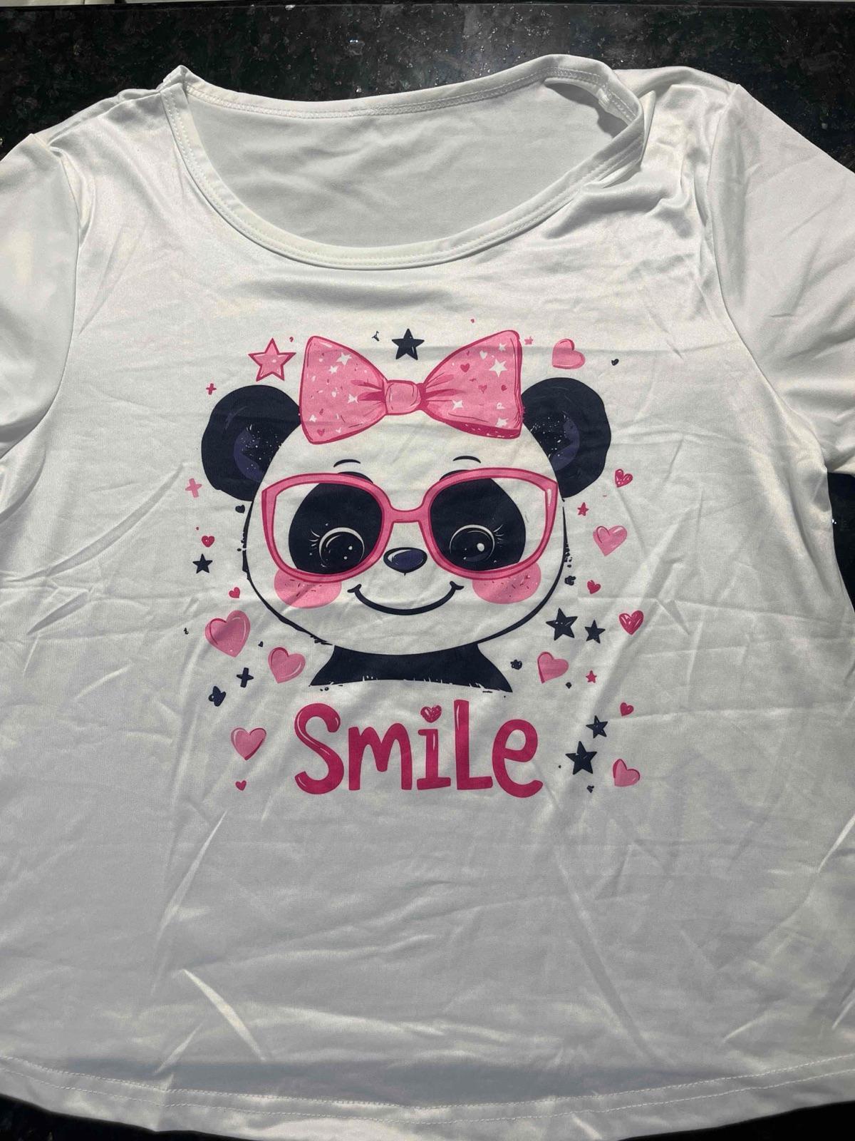 Pijama corta Shein de pandas para mujer talla S, foto 2 de 5