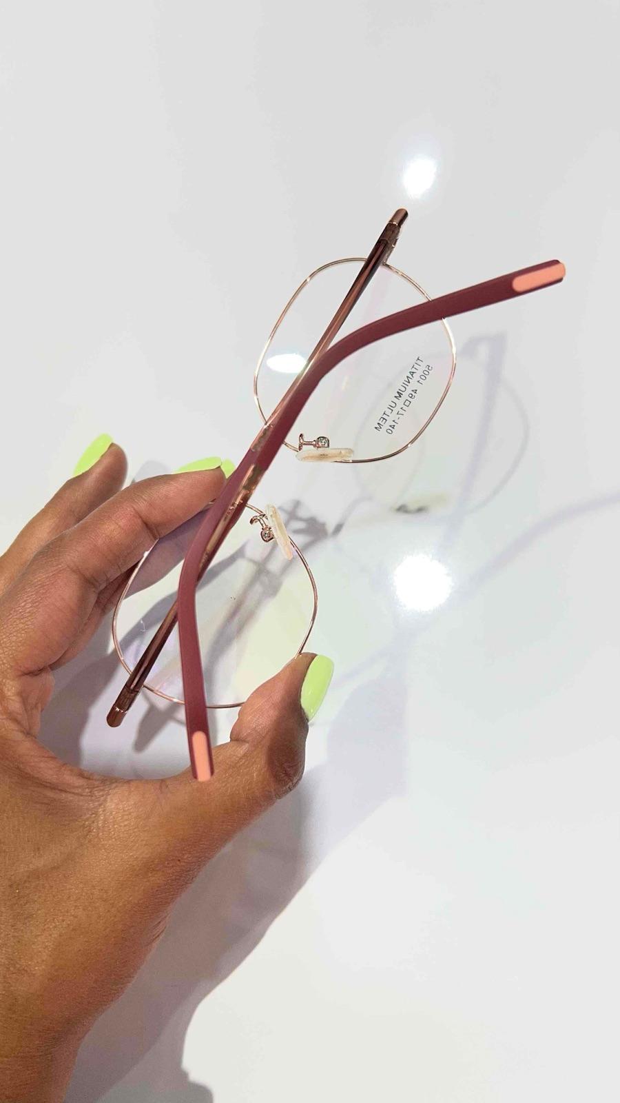 Lentes de aumento montura metálica redonda, foto 2 de 2