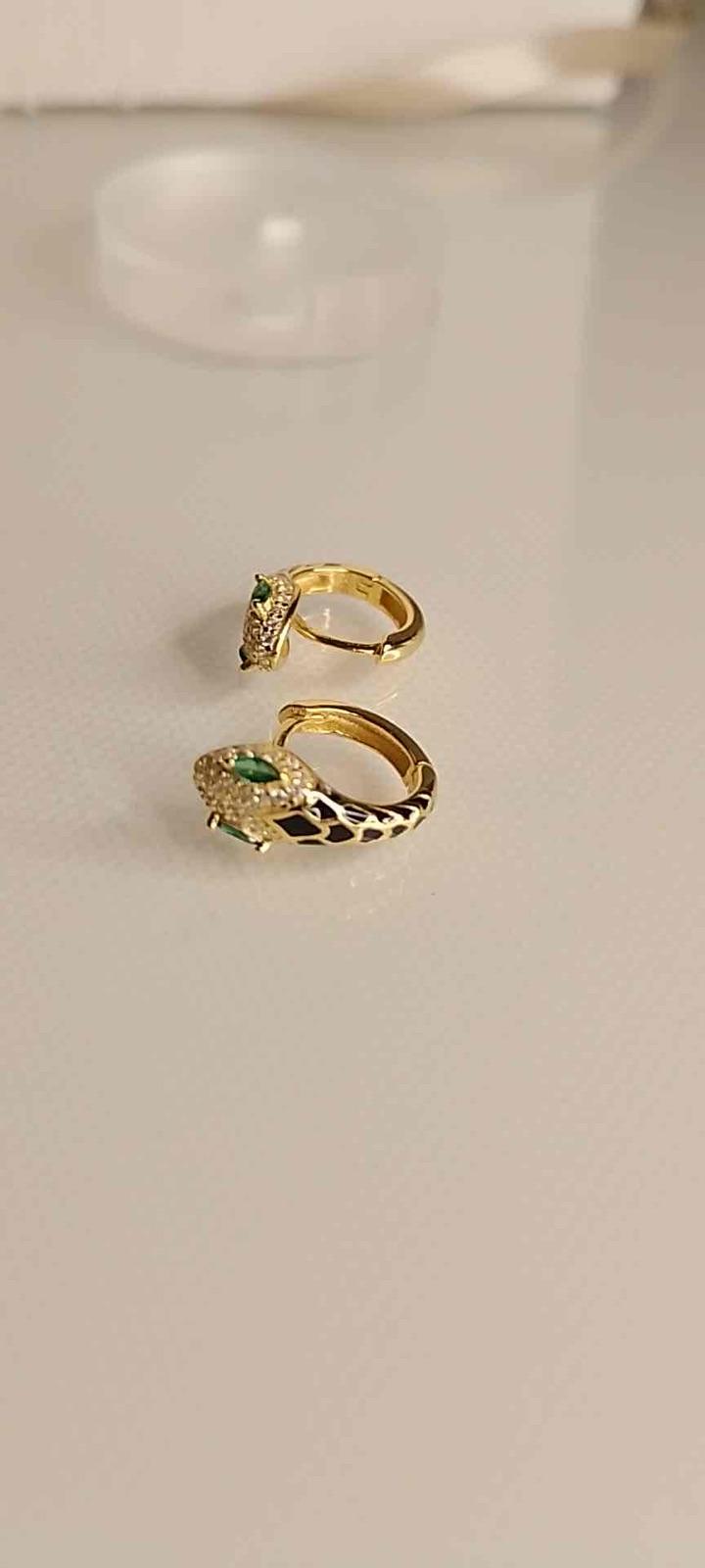 Argollas Serpiente en Plata 925, foto 7 de 7