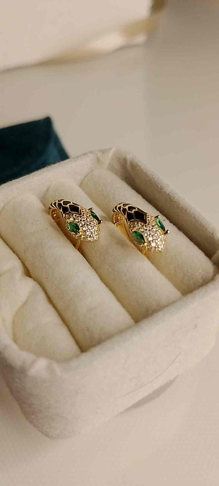 Argollas Serpiente en Plata 925, foto 6 de 7