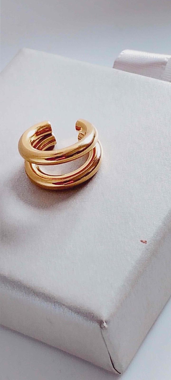 EarCuff Pendiente Dorado de Presión, foto 2 de 6