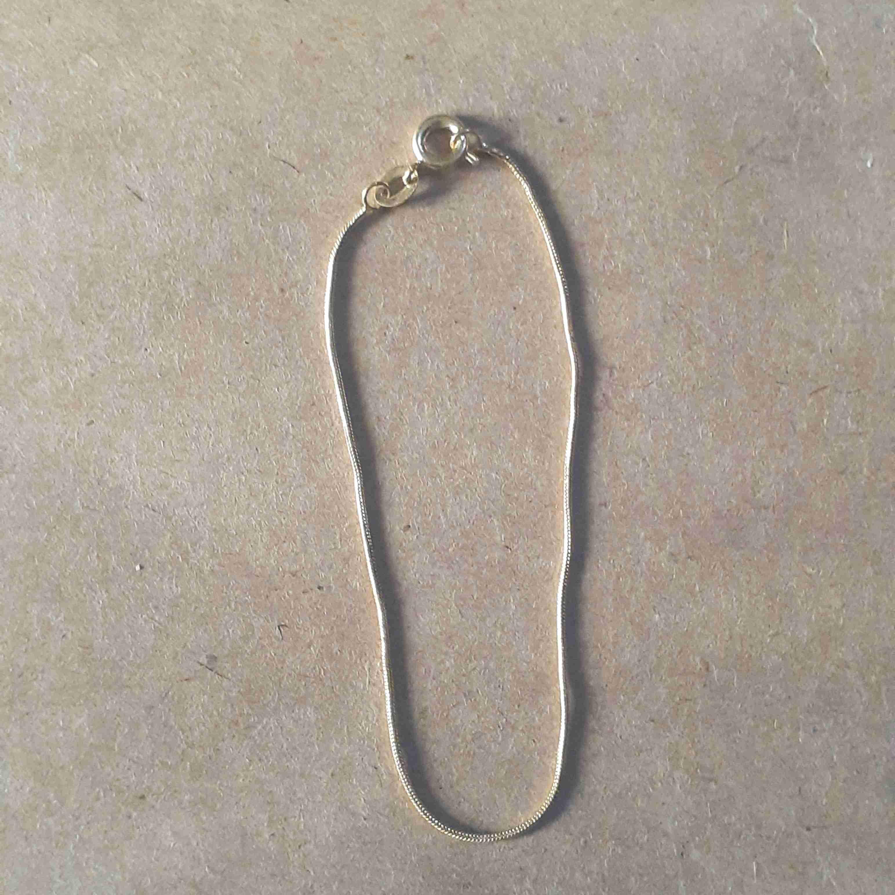 Pulsera chapada en oro, 18cm, foto 2 de 2