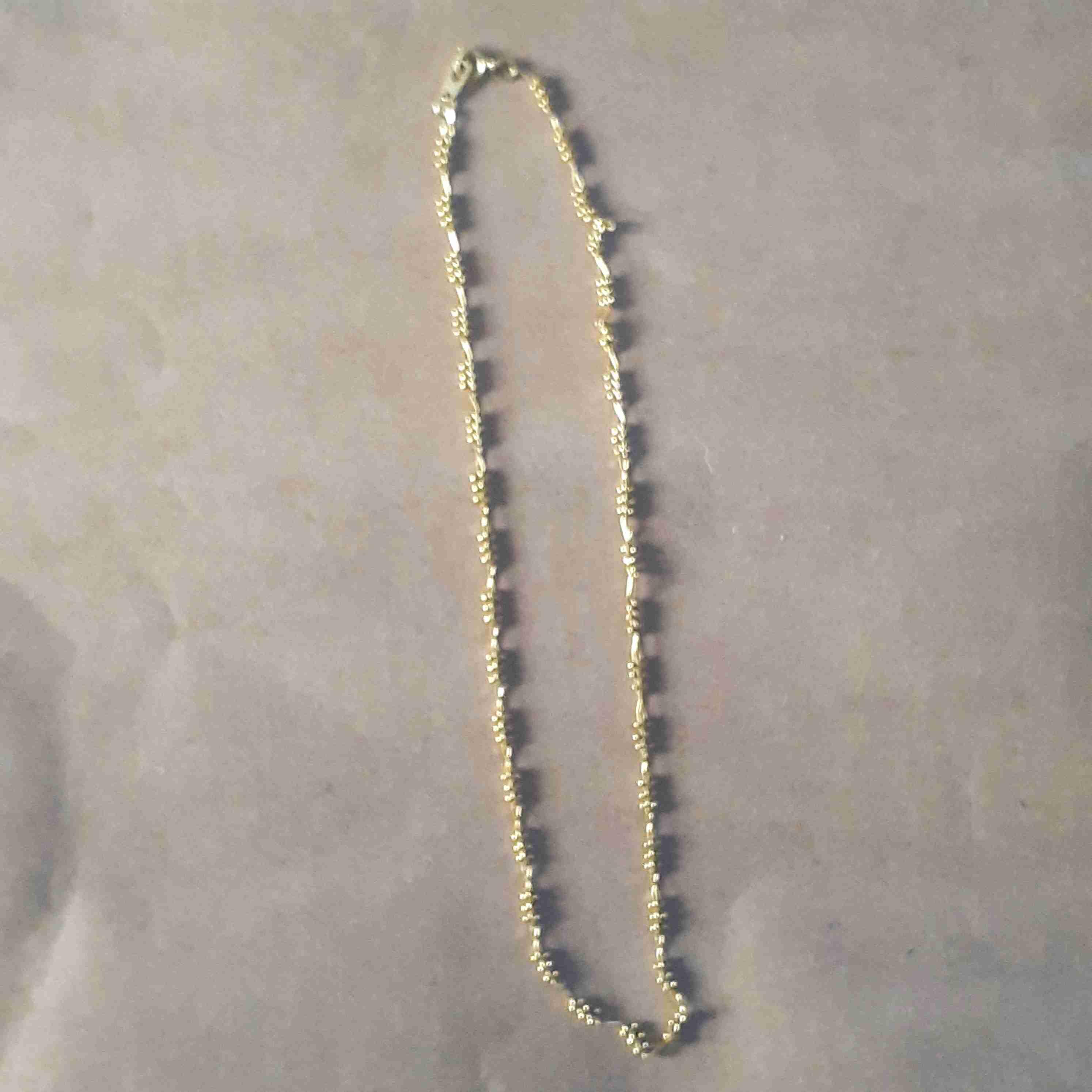 Cadena nudos chapado en oro, 40cm, foto 2 de 2