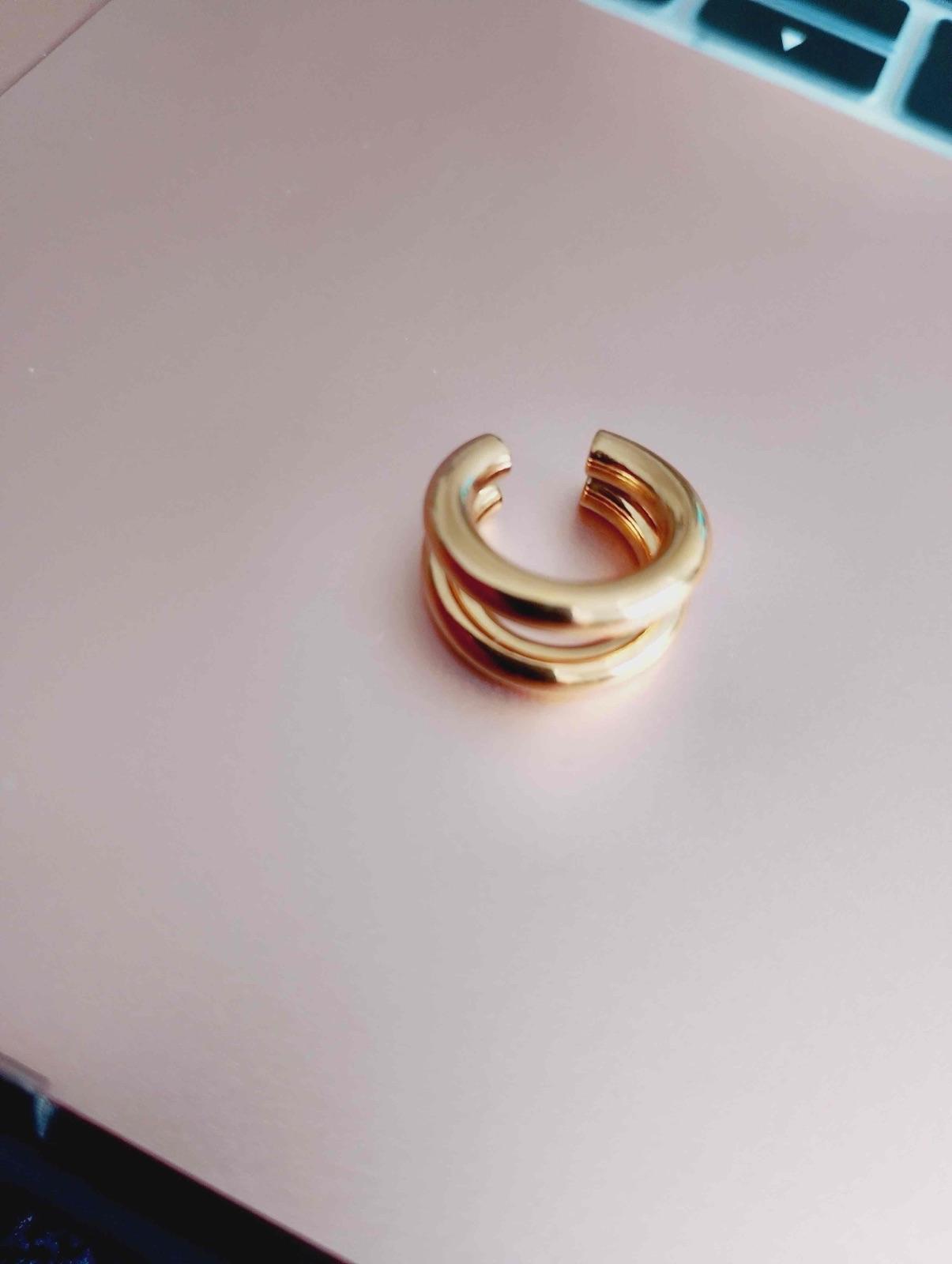 EarCuff Pendiente Dorado de Presión, foto 3 de 6