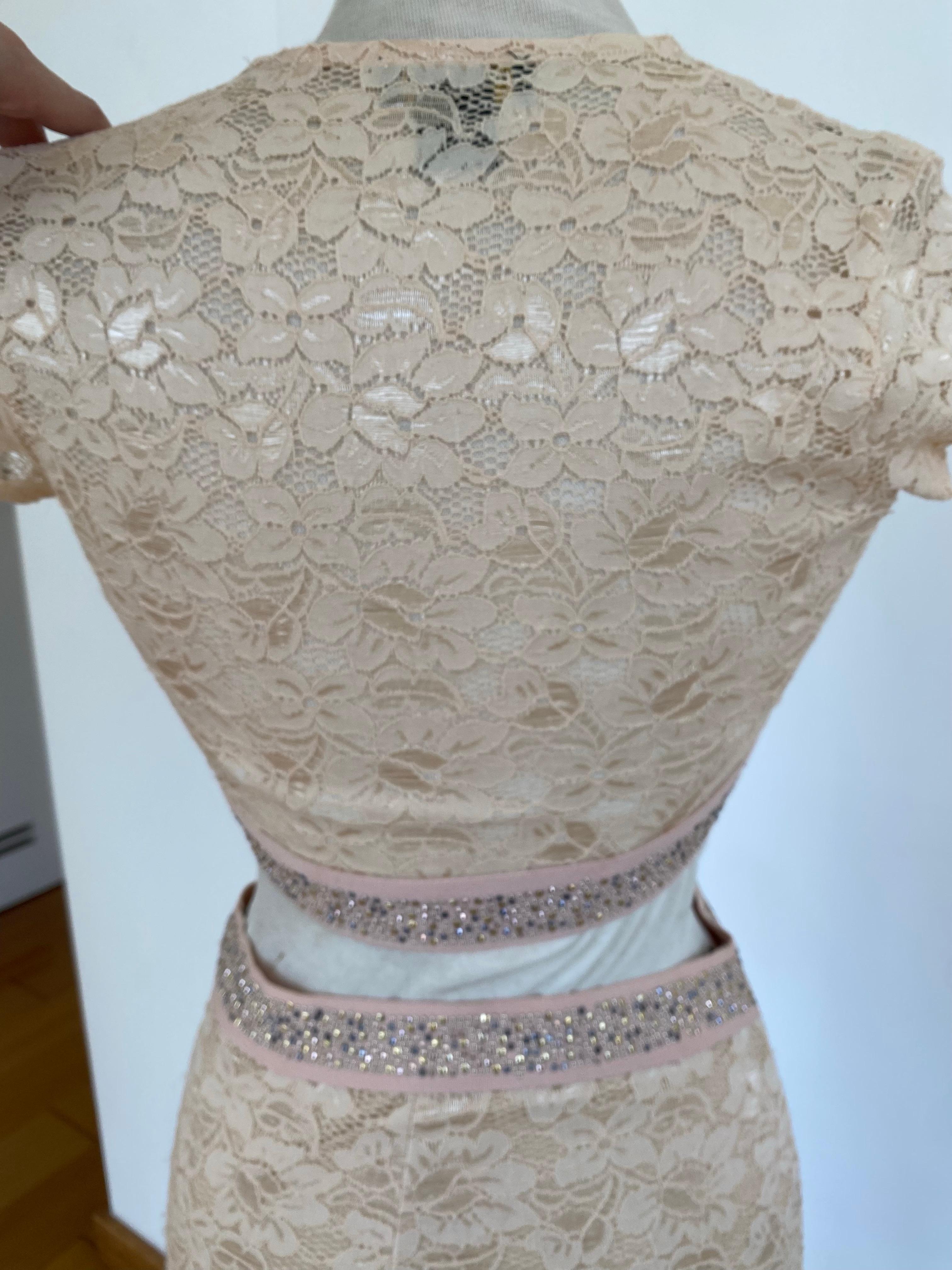 Vestido de Gala de Encaje Beige, foto 4 de 4